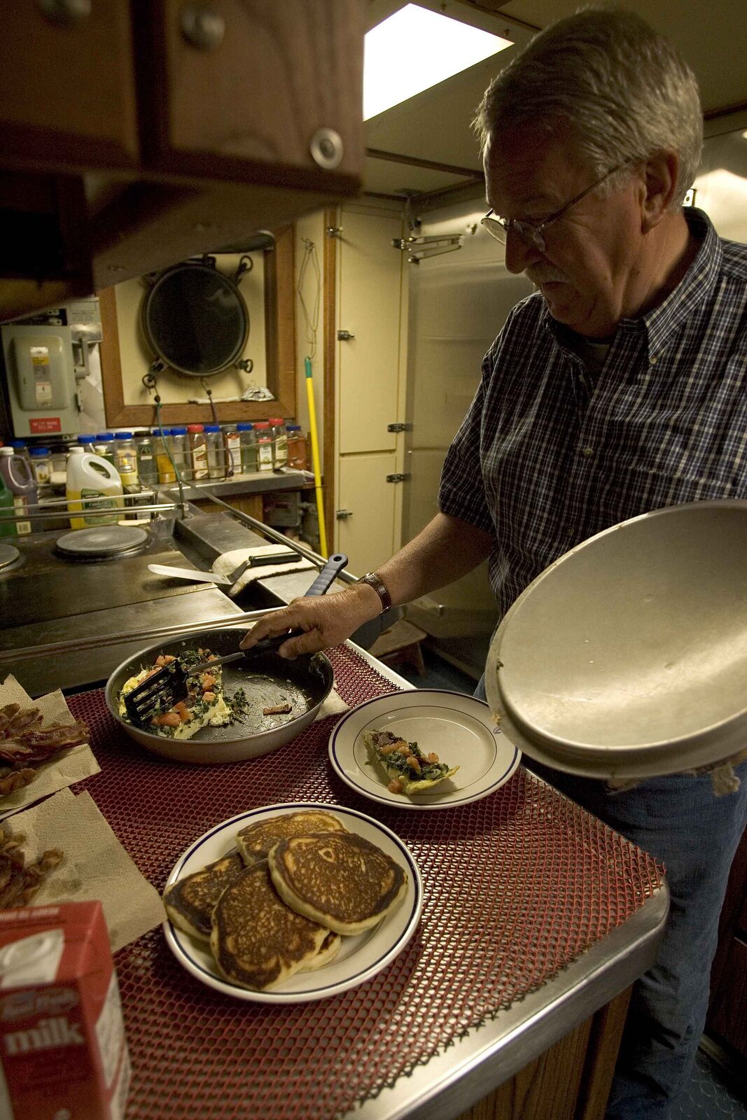 Chef preparing food in a professional kitchen